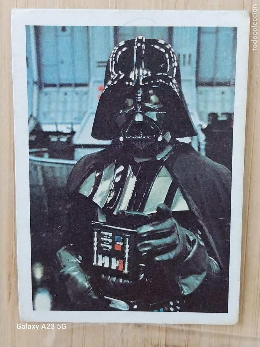 Coleccionismo cromos antiguos: RETORNO JEDI STAR WARS PACOSA DOS 1983 CROMO 32 DARTH VADER RECUPERADO ORIGINAL