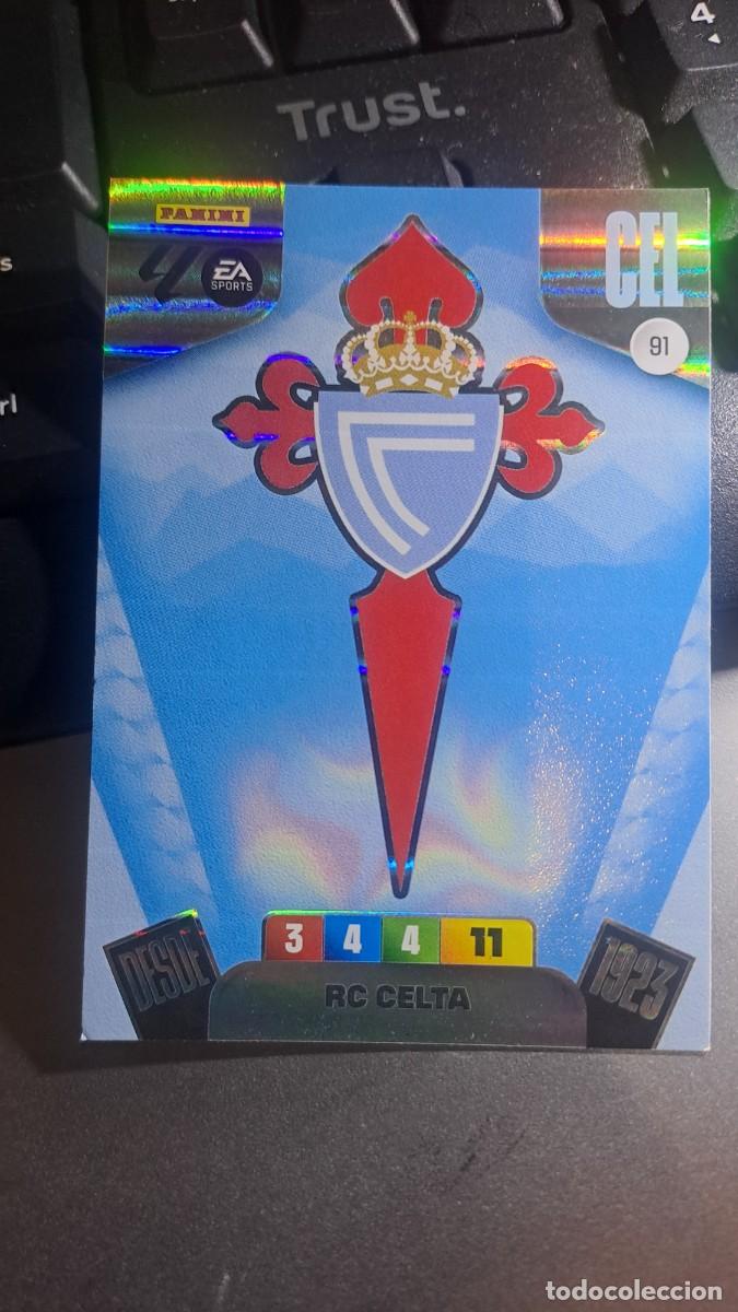Coleccionismo cromos antiguos: ADRENALYN XL ESCUDO CELTA DE VIGO 91 CROMO LIGA 2025 2026 25 26 PANINI