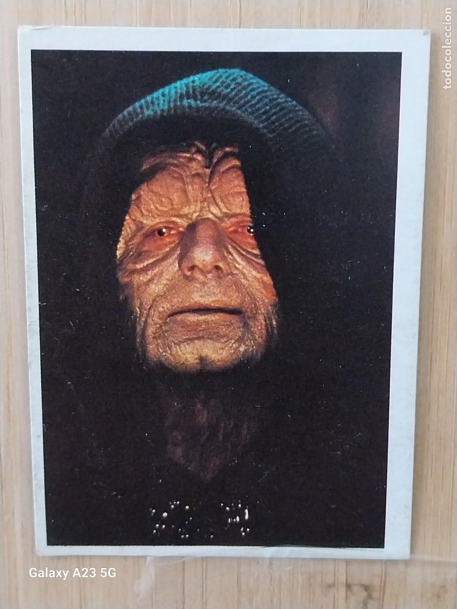 Coleccionismo cromos antiguos: RETORNO JEDI STAR WARS PACOSA DOS 1983 CROMO 33 EMPERADOR RECUPERADO ORIGINAL