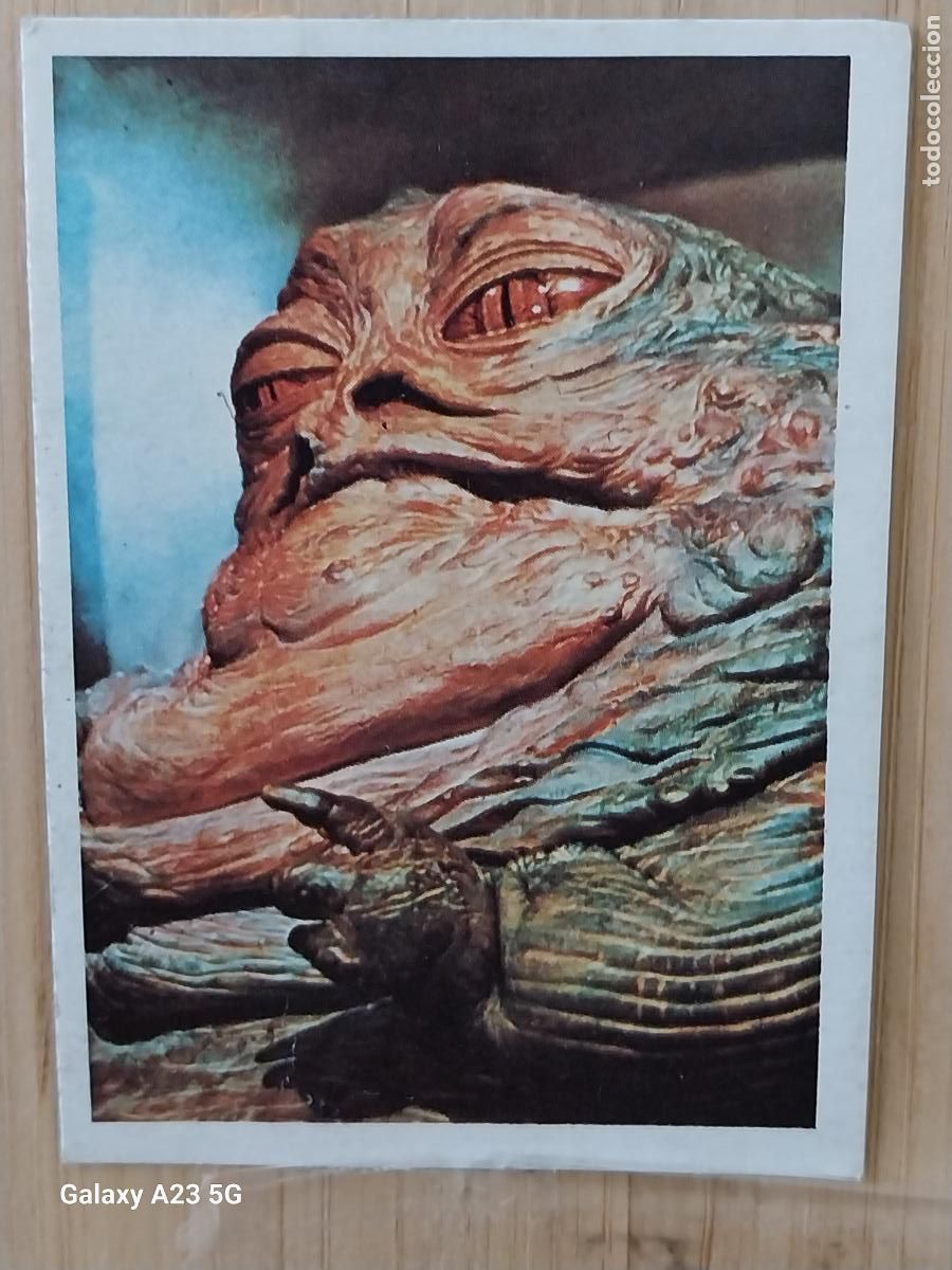 Coleccionismo cromos antiguos: RETORNO JEDI STAR WARS PACOSA DOS 1983 CROMO 34 JABBA RECUPERADO ORIGINAL