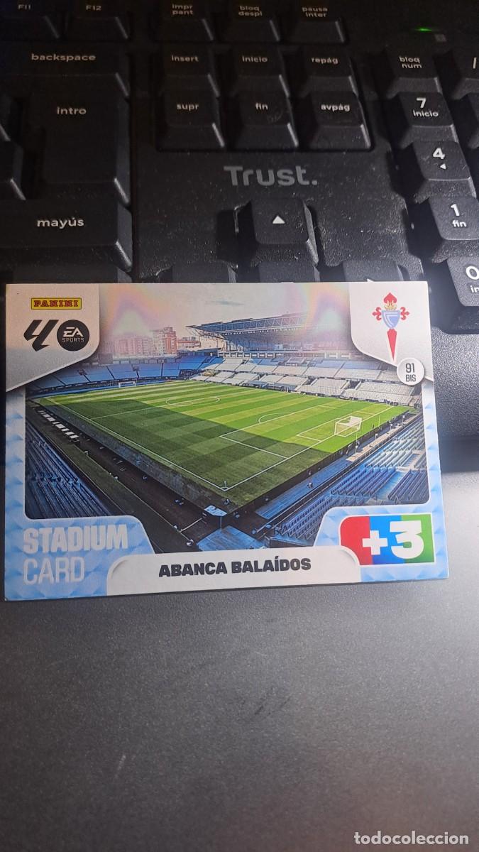 Coleccionismo cromos antiguos: ADRENALYN XL ESTADIO STADIUM ABANCA BALAIDOS 91 BIS CELTA DE VIGO CROMO LIGA 2025 2026 25 26 PANINI