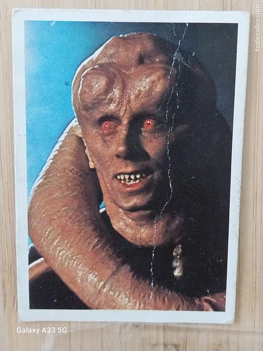 Coleccionismo cromos antiguos: RETORNO JEDI STAR WARS PACOSA DOS 1983 CROMO 35 BIB FORTUNA RECUPERADO ORIGINAL