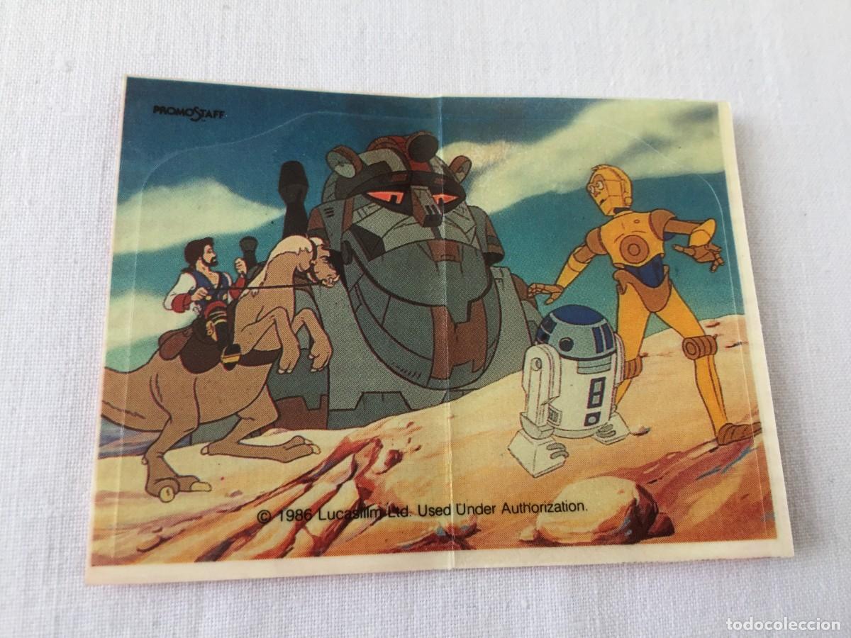 Coleccionismo cromos antiguos: Cromo adhesivo pegatina Panrico Star Wars Droids Ewoks cromo a&ntilde;o 1986