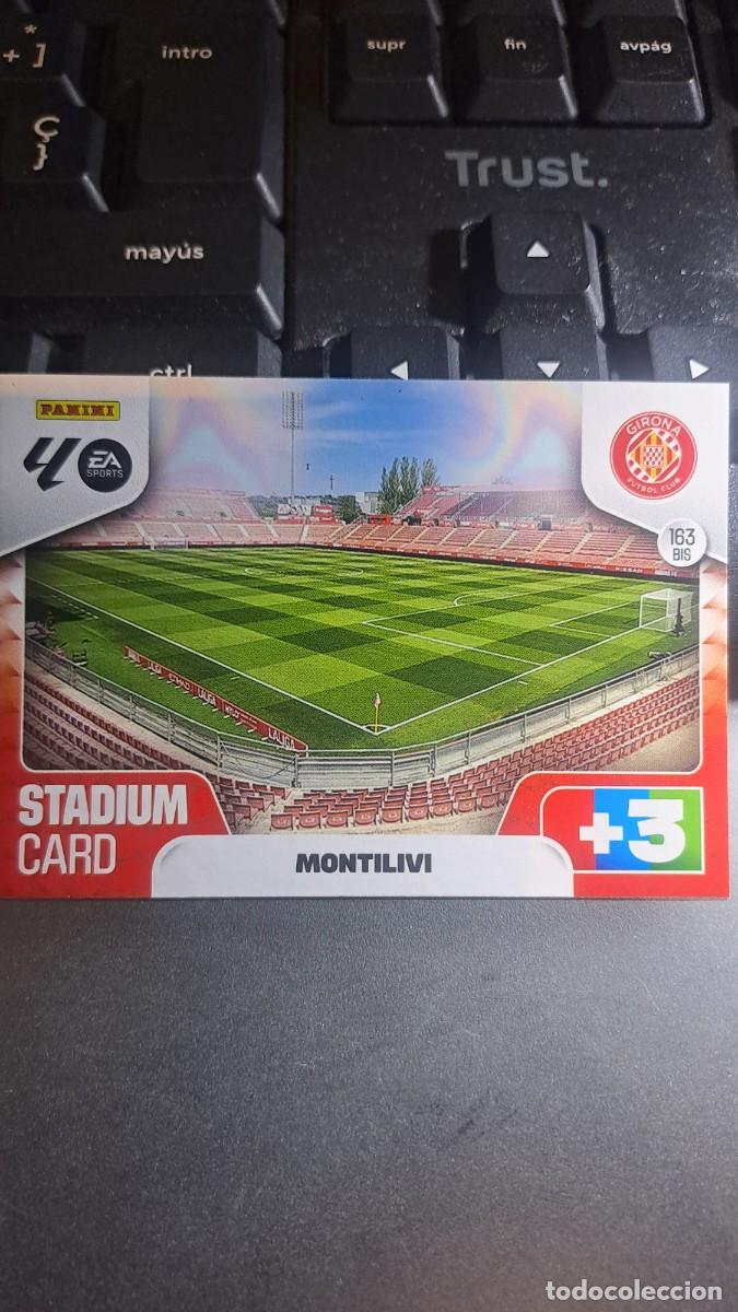 Coleccionismo cromos antiguos: ADRENALYN XL ESTADIO STADIUM MONTILVI 163 BIS GIRONA CROMO LIGA 2025 2026 25 26 PANINI