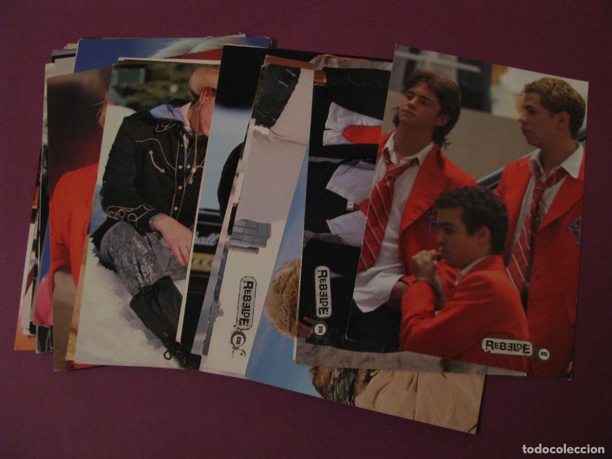 Coleccionismo cromos antiguos: LOTE DE 30 CROMOS DE TAMA&Ntilde;O POSTAL. DE TELENOVELA REBELDE.