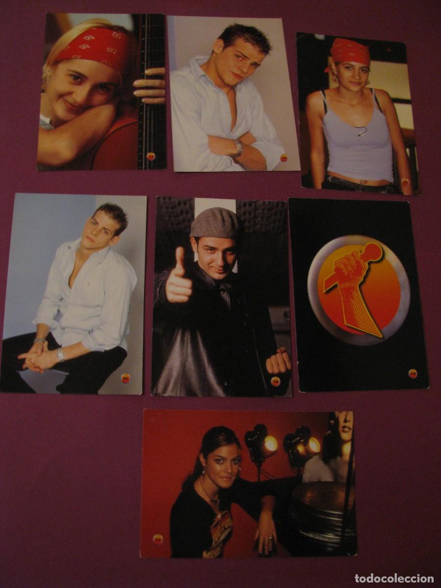 Coleccionismo cromos antiguos: LOTE DE 7 CROMOS DE TAMA&Ntilde;O POSTAL. OPERACION TRIUNFO A&Ntilde;O 2002?