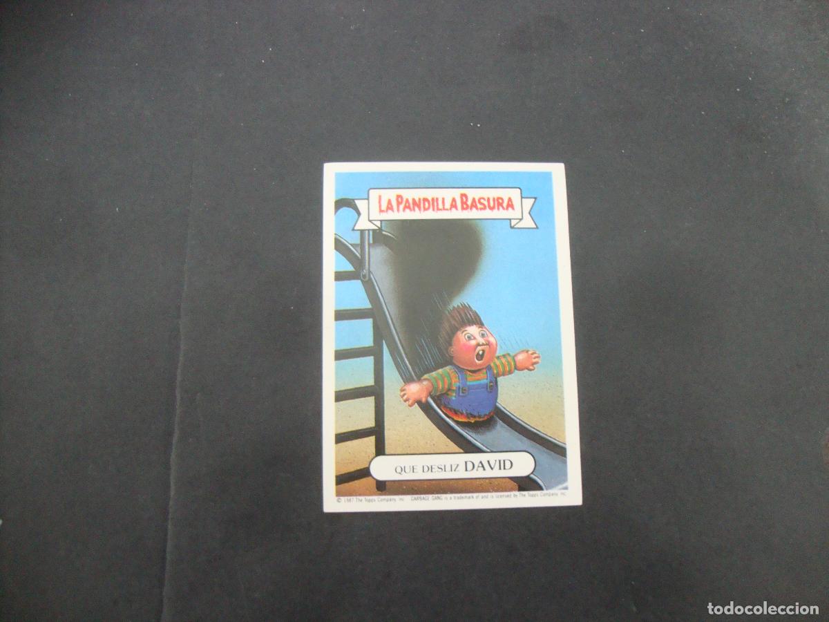 Coleccionismo cromos antiguos: CROMO NUNCA PEGADO LA PANDILLA BASURA N&ordm; 253 QUE DESLIZ DAVID
