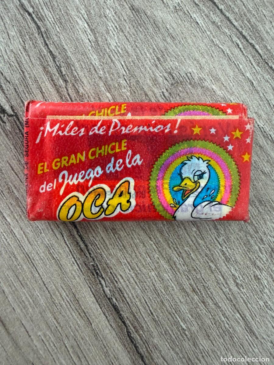 Coleccionismo cromos antiguos: Chicle cerrado sin abrir - El gran juego de la oca - fresa