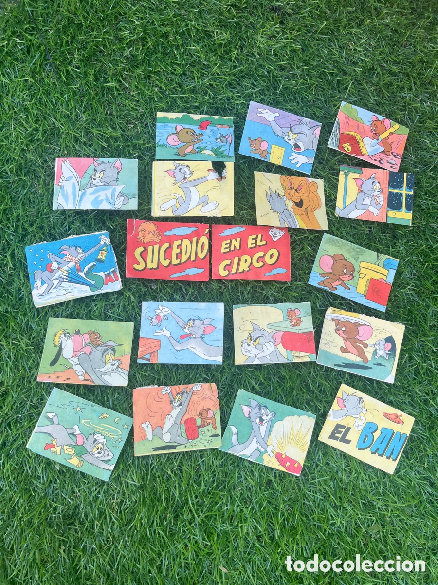 Coleccionismo cromos antiguos: 21 Cromos Tom y Jerry Antiguos (A&ntilde;os 50-60)