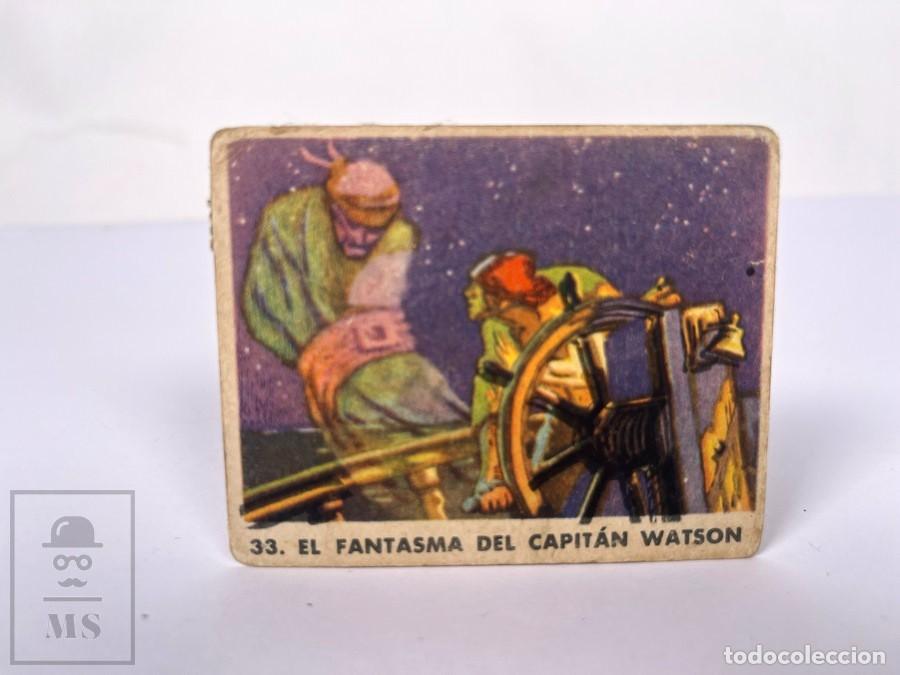 Coleccionismo cromos antiguos: Cromo - Goma Para Mascar Boblero - Serie Piratas - Num. 33 Fantasma del Capit&aacute;n Watson