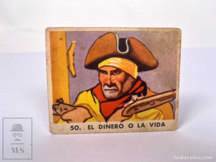 Coleccionismo cromos antiguos: Cromo - Goma Para Mascar Boblero - Serie Piratas - Num. 50 El Dinero o la Vida