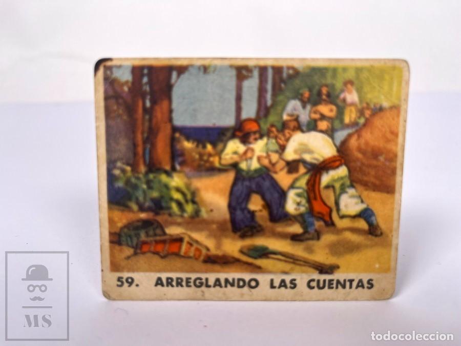 Coleccionismo cromos antiguos: Cromo - Goma Para Mascar Boblero - Serie Piratas - Num. 59 Arreglando las Cuentas