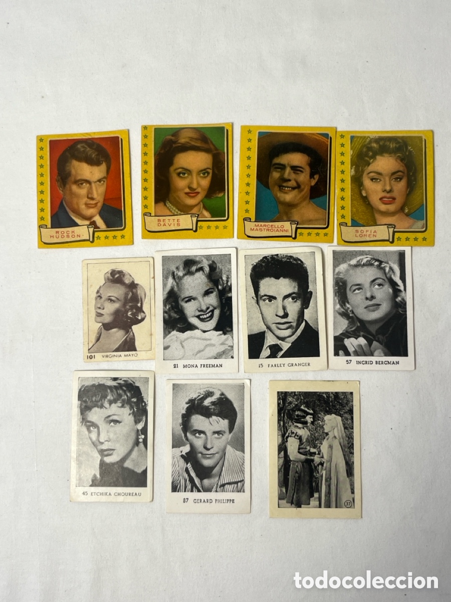 Coleccionismo cromos antiguos: Cromos estrellas de cine