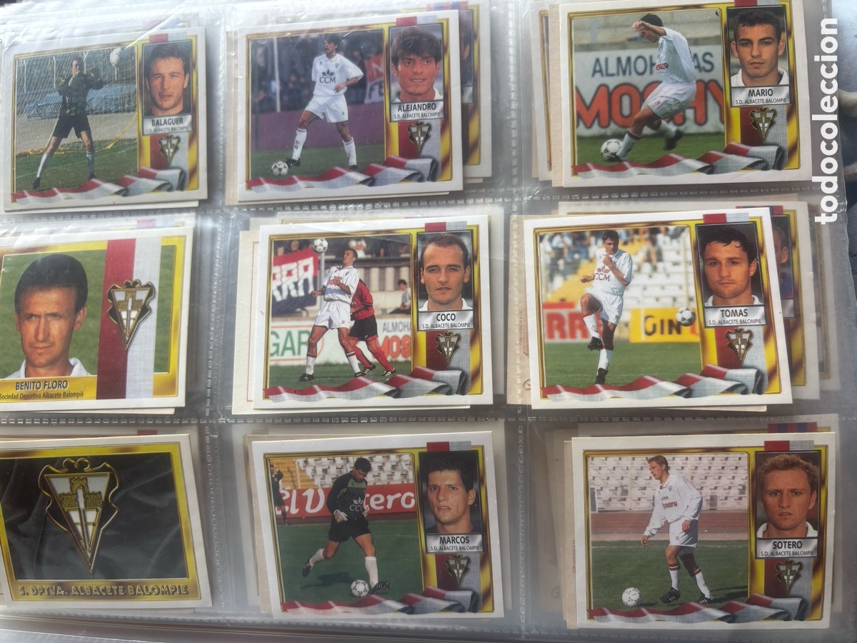 Coleccionismo cromos antiguos: Ediciones este 95-96. Sin repetir/sin pegar