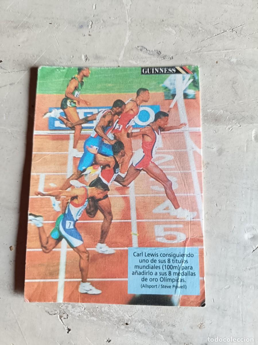 Coleccionismo cromos antiguos: CROMO - R&Eacute;CORDS GUINNESS - CARL LEWIS - CHEERIOS - A&Ntilde;O 1994.