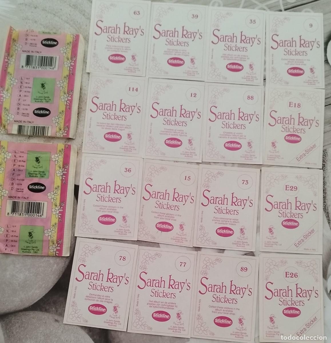 Coleccionismo cromos antiguos: cromos sarah kay, stickline
