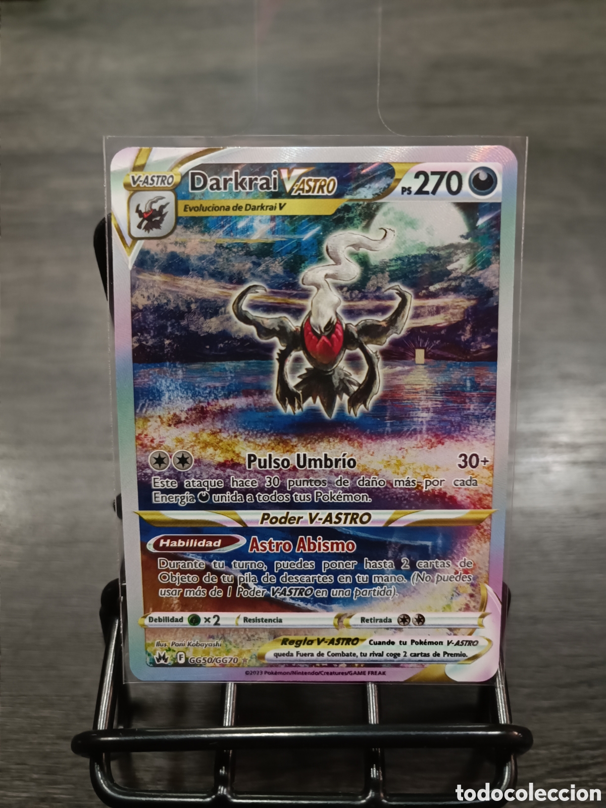Coleccionismo cromos antiguos: Darkrai V Astro Cenit Supremo