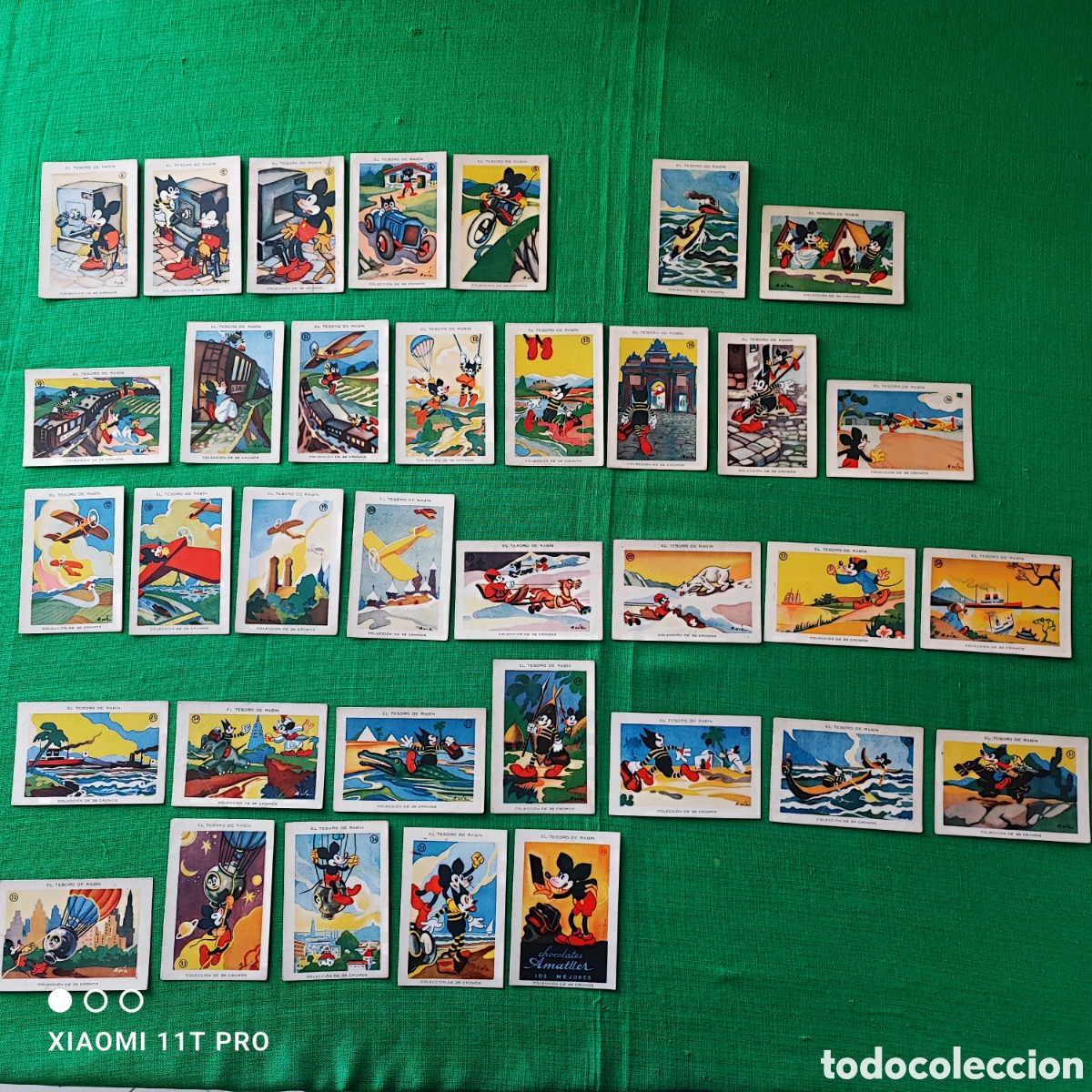 Coleccionismo cromos antiguos: Cromos Mickey Mouse &rdquo;el tesoro de Rabin&rdquo; chocolates Amatller.