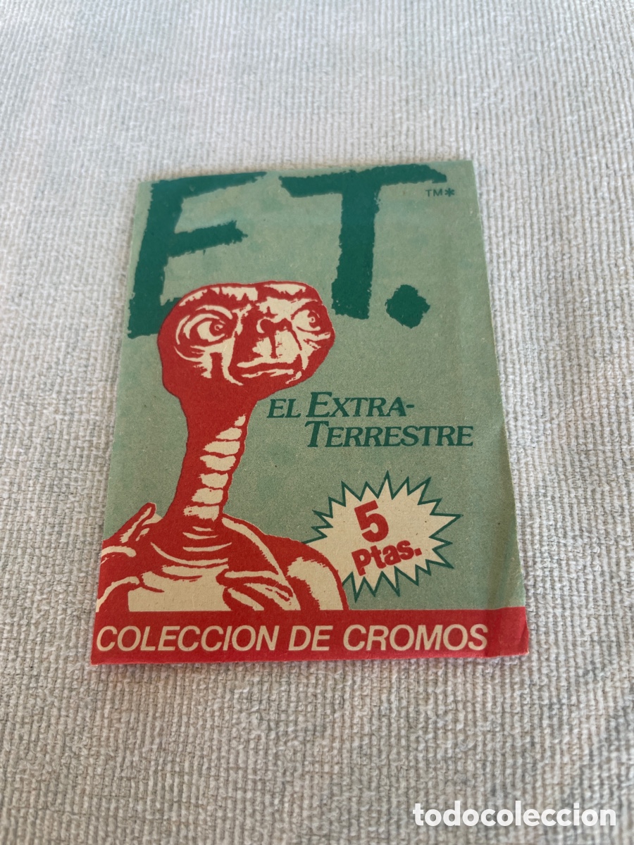 Coleccionismo cromos antiguos: Sobre de cromos sin abrir E.T. EL EXTRA-TERRESTRE