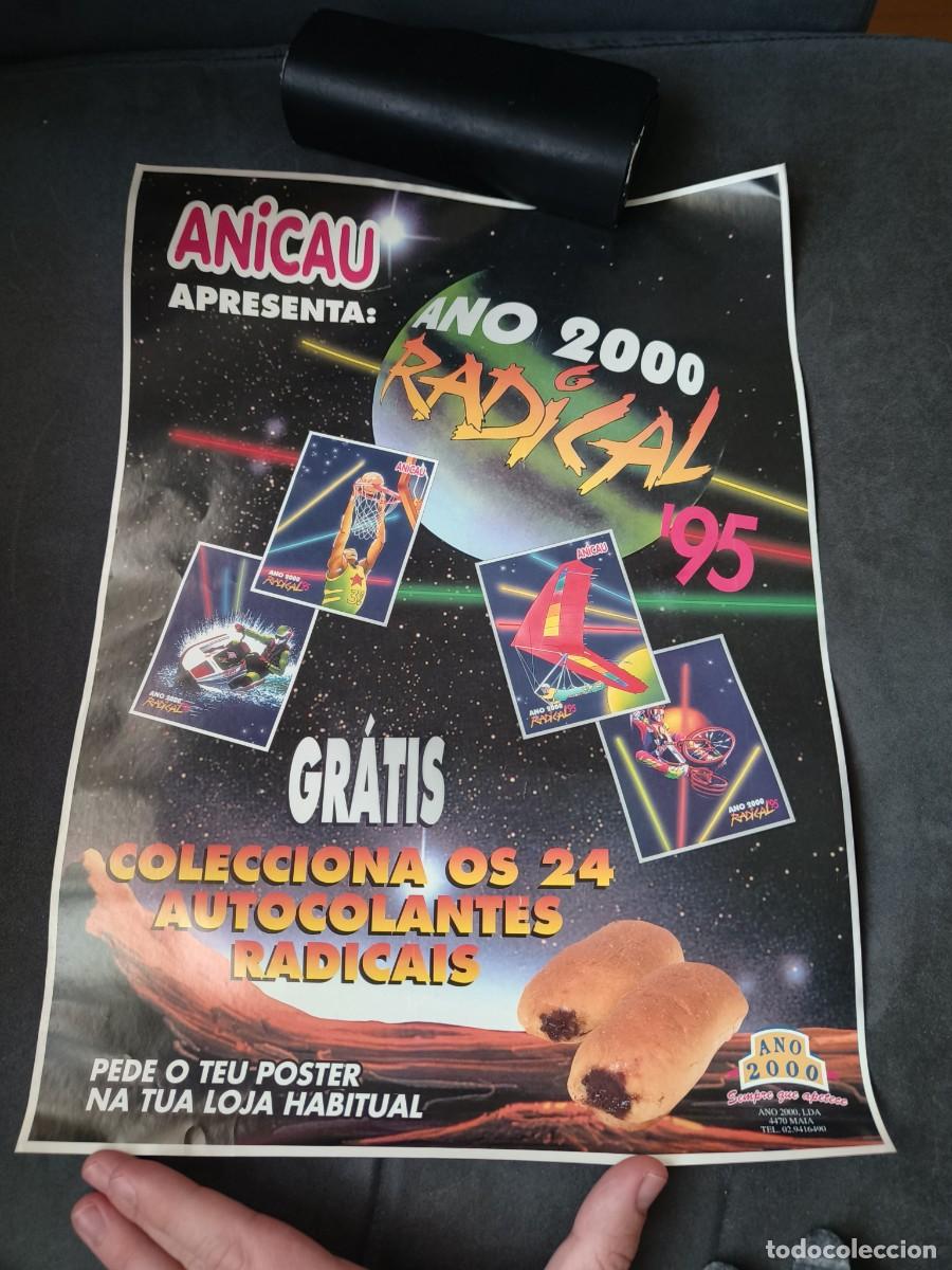 Coleccionismo cromos antiguos: Rareza coleccionistas ! Antiguo poster publicitario original a&ntilde;o 2000 Anicau Coleccion Radical 95