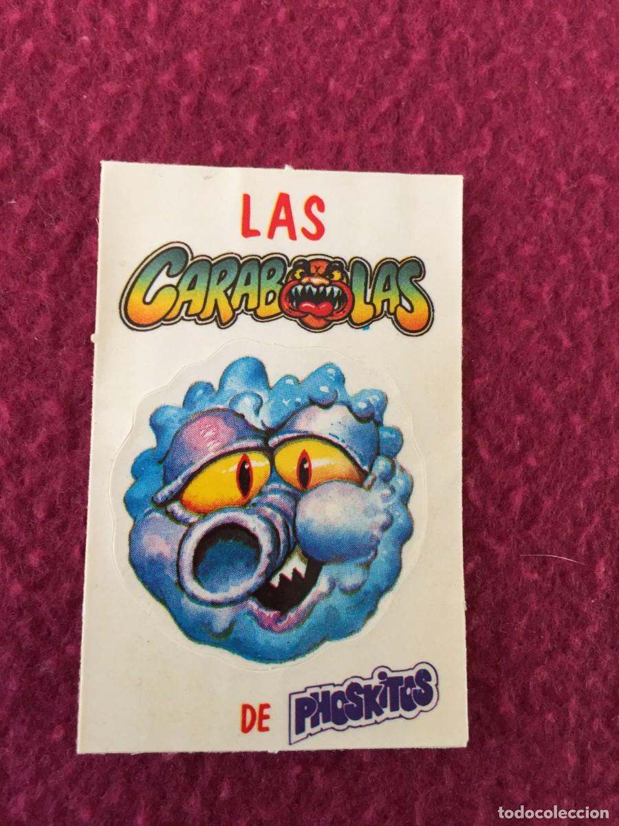 Coleccionismo cromos antiguos: Cromo pegatina las carabolas phoskitos
