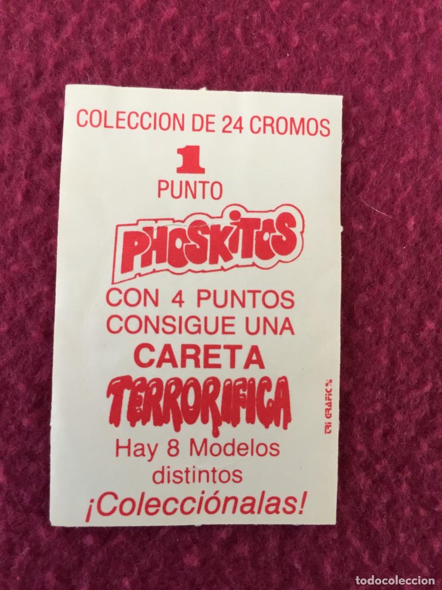 Coleccionismo cromos antiguos: Cromo pegatina las carabolas phoskitos - Foto 2
