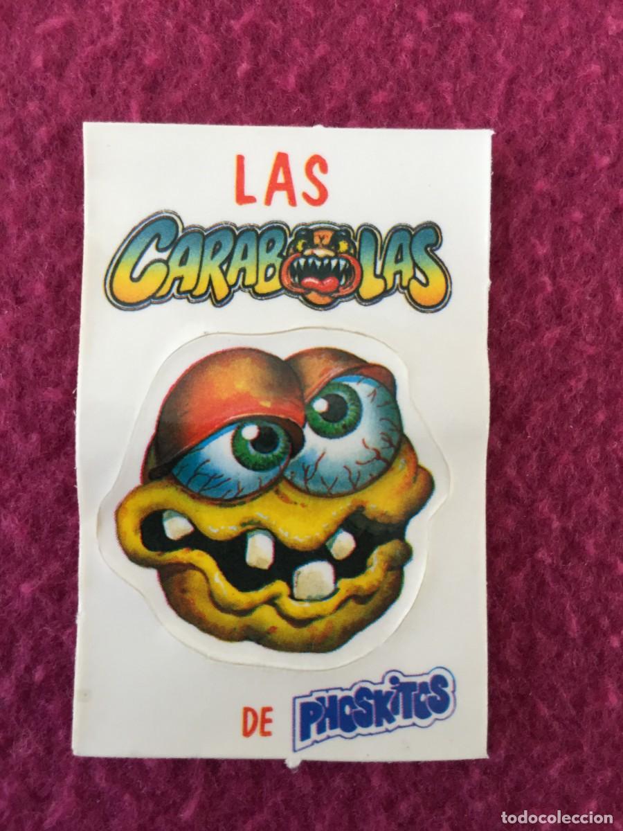 Coleccionismo cromos antiguos: Cromo pegatina las carabolas phoskitos