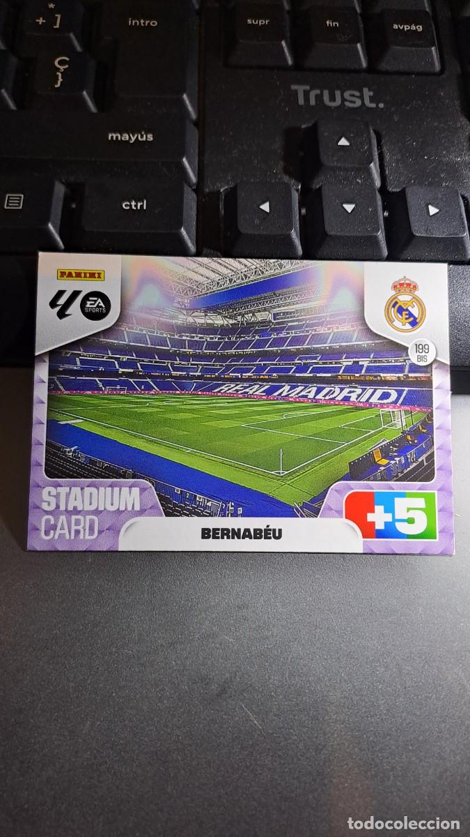 Coleccionismo cromos antiguos: ADRENALYN XL ESTADIO STADIUM BERNABEU 199 BIS REAL MADRID CROMO LIGA 2025 2026 25 26 PANINI