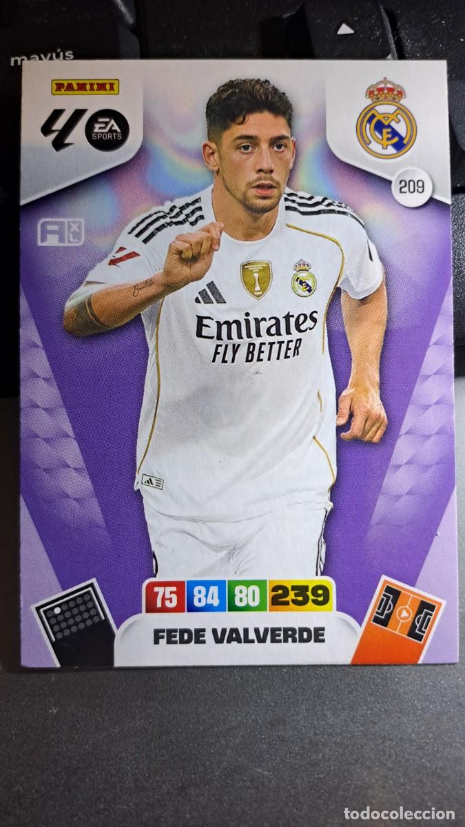 Coleccionismo cromos antiguos: ADRENALYN XL FEDE VALVERDE 209 REAL MADRID CROMO LIGA 2025 2026 25 26 PANINI