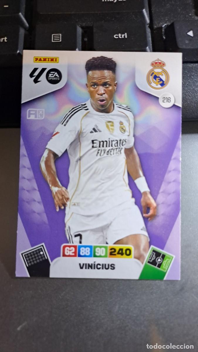 Coleccionismo cromos antiguos: ADRENALYN XL VINICIUS 216 REAL MADRID CROMO LIGA 2025 2026 25 26 PANINI