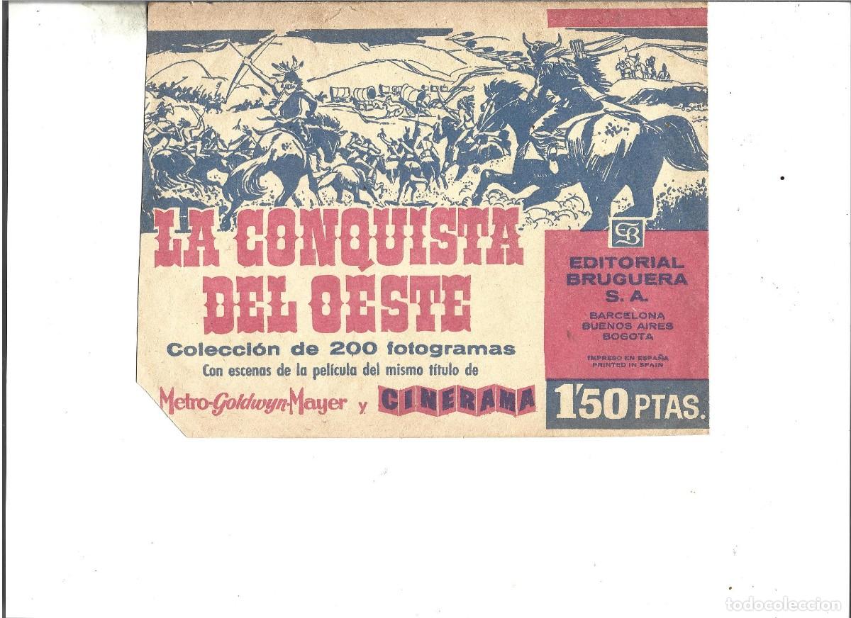 Coleccionismo cromos antiguos: SOBRE DE CRMOS VACIO LA CONQUISTA DEL OESTE 1963