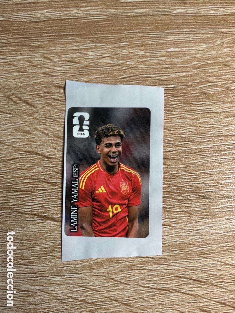 Coleccionismo cromos antiguos: Lamine Yamal FIFA world cup Coca-Cola CC1