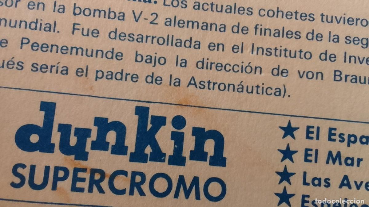 Coleccionismo cromos antiguos: CROMO. SUPERCROMO DUNKIN. EL ESPACIO. V-2. 11. - Foto 4