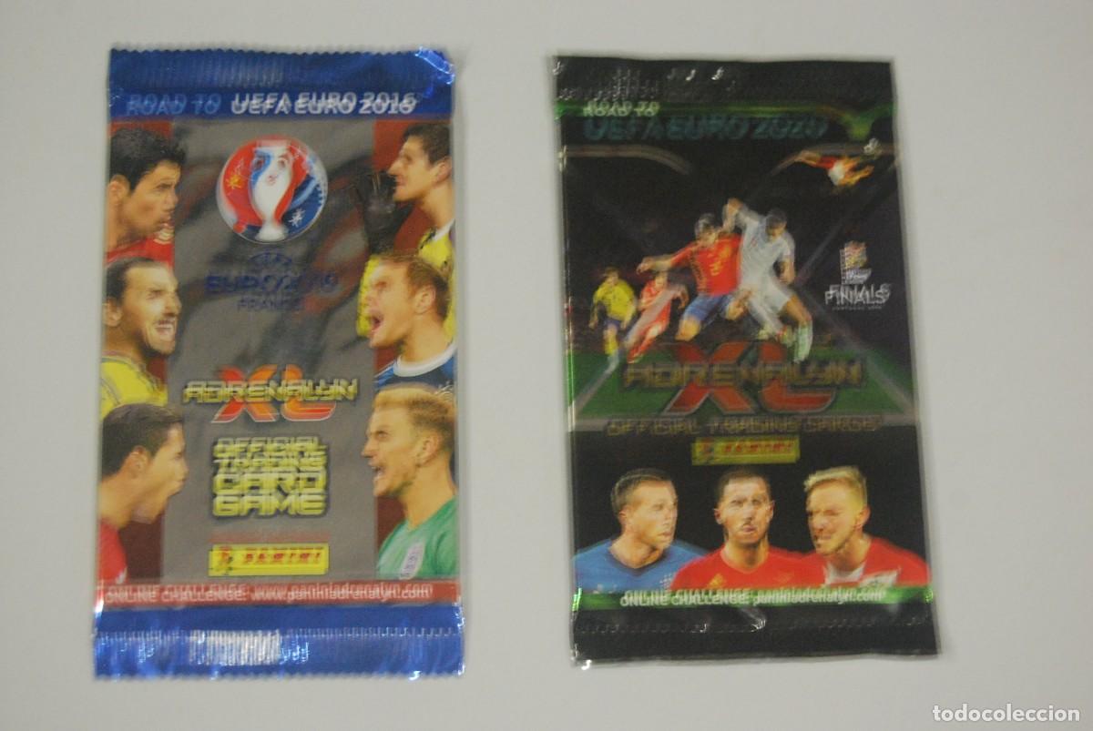 Coleccionismo cromos antiguos: DOS SOBRES SIN ABRIR UEFA EURO 2016 Y UEFA EURO 2020 - PANINI