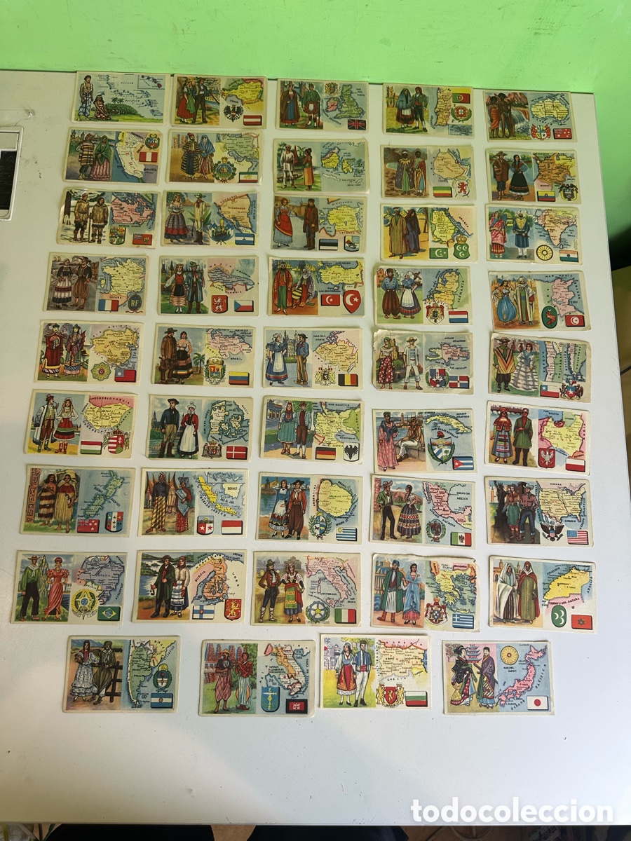 Coleccionismo cromos antiguos: Colecci&oacute;n Cromos Antiguos Naciones del Mundo