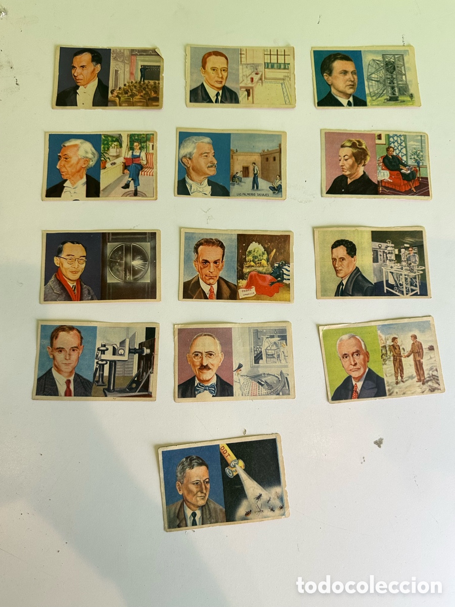 Coleccionismo cromos antiguos: Colecci&oacute;n Cromos Antiguos Premios Nobel