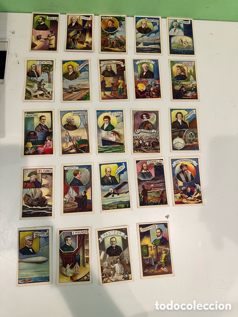 Coleccionismo cromos antiguos: Colecci&oacute;n Cromos Antiguos Hombres Eminentes