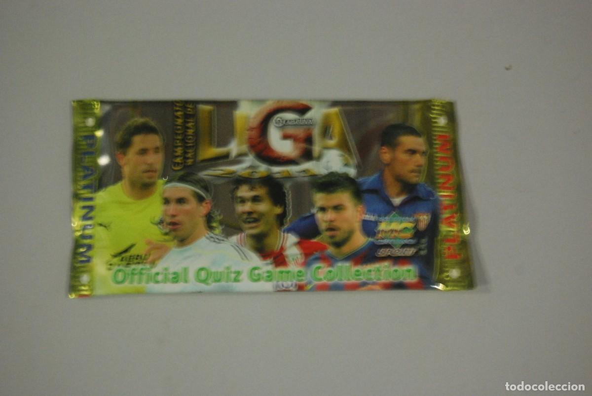 Coleccionismo cromos antiguos: SOBRE SIN ABRIR OFFICIAL QUIZ GAME COLLECTION PLATINUM LIGA BBVA 2011 - MUNDICROMO