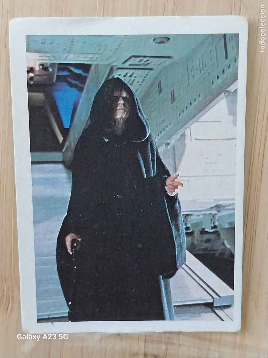 Coleccionismo cromos antiguos: RETORNO JEDI STAR WARS CROMO 105 EL EMPERADOR RECUPERADO A&Ntilde;O 1983 ED PACOSA DOS