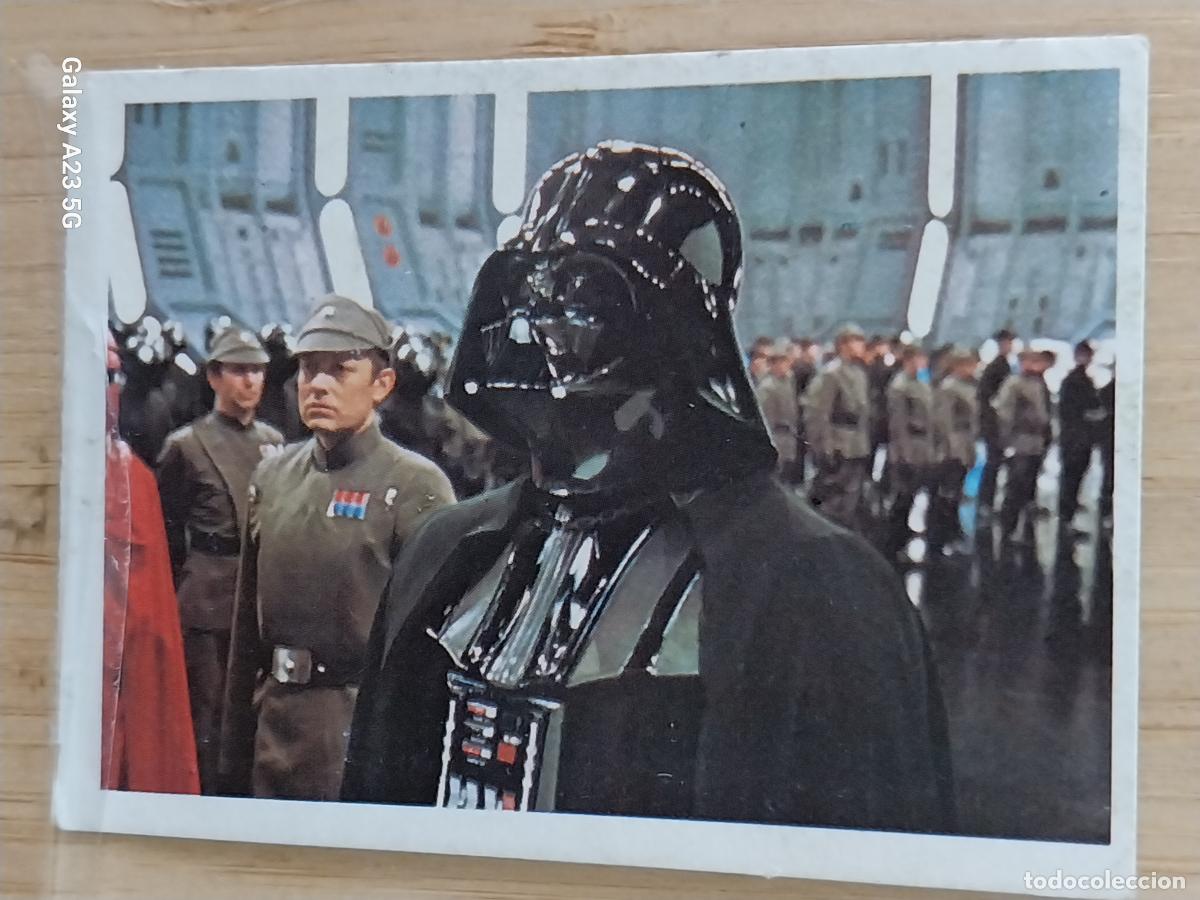Coleccionismo cromos antiguos: RETORNO JEDI STAR WARS CROMO 106 DARTH VADER RECUPERADO A&Ntilde;O 1983 ED PACOSA DOS