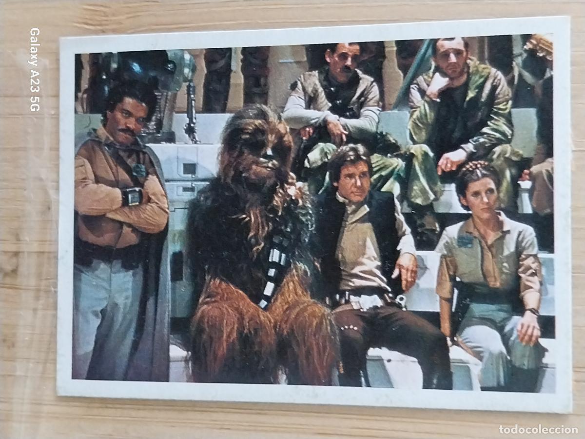 Coleccionismo cromos antiguos: RETORNO JEDI STAR WARS CROMO 109 HAN SOLO CHEWBACCA RECUPERADO A&Ntilde;O 1983 ED PACOSA DOS