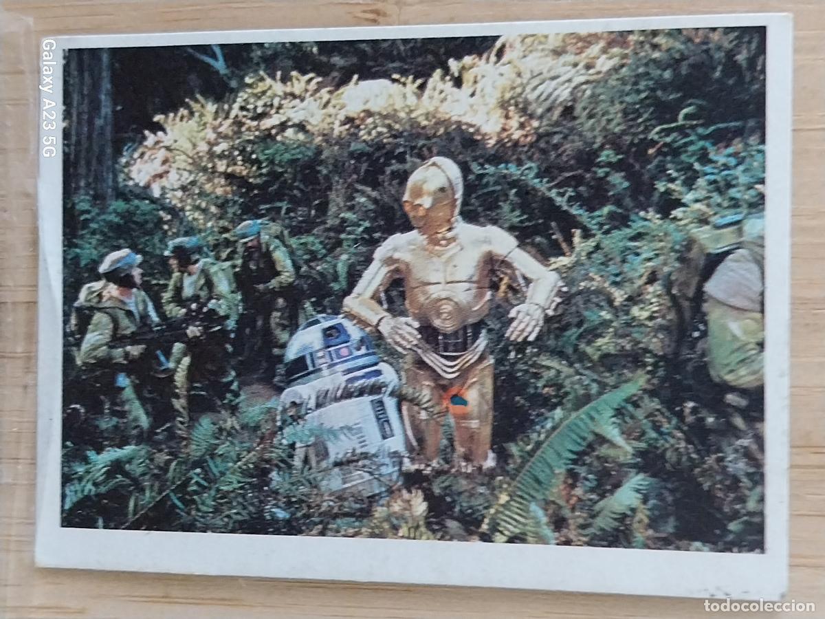 Coleccionismo cromos antiguos: RETORNO JEDI STAR WARS CROMO 115 C3PO R2D2 RECUPERADO A&Ntilde;O 1983 ED PACOSA DOS