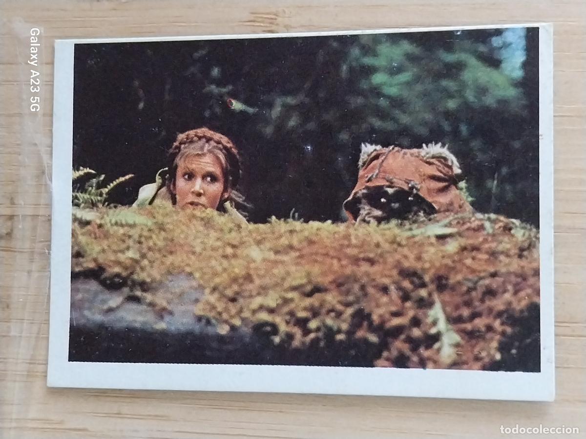 Coleccionismo cromos antiguos: RETORNO JEDI STAR WARS CROMO 125 LEIA WICKET RECUPERADO A&Ntilde;O 1983 ED PACOSA DOS