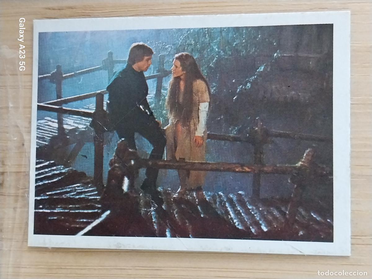 Coleccionismo cromos antiguos: RETORNO JEDI STAR WARS CROMO 146 LEIA LUKE RECUPERADO A&Ntilde;O 1983 ED PACOSA DOS