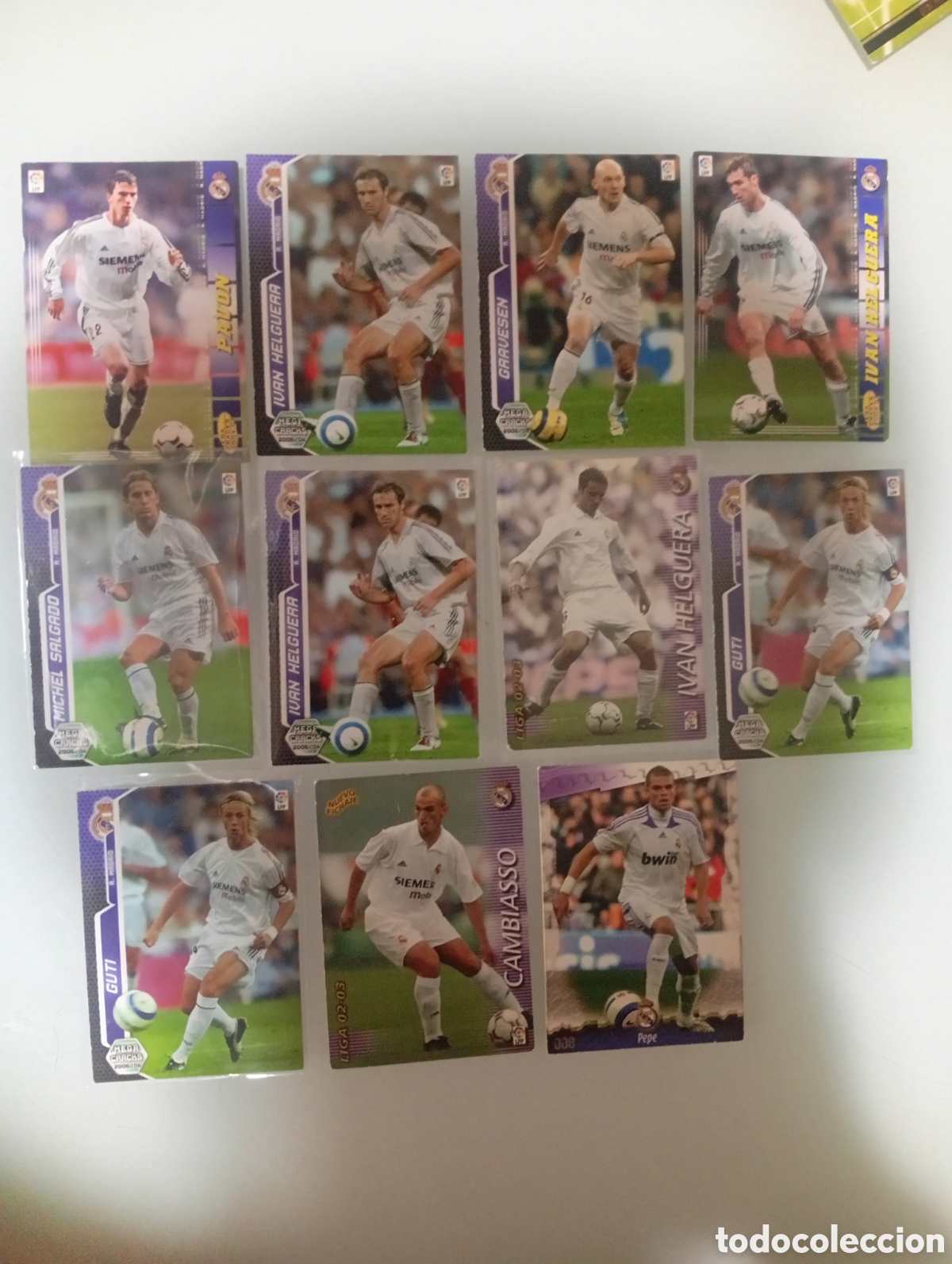 Collectable Antique Stickers: 11 Cartas del Real Madrid