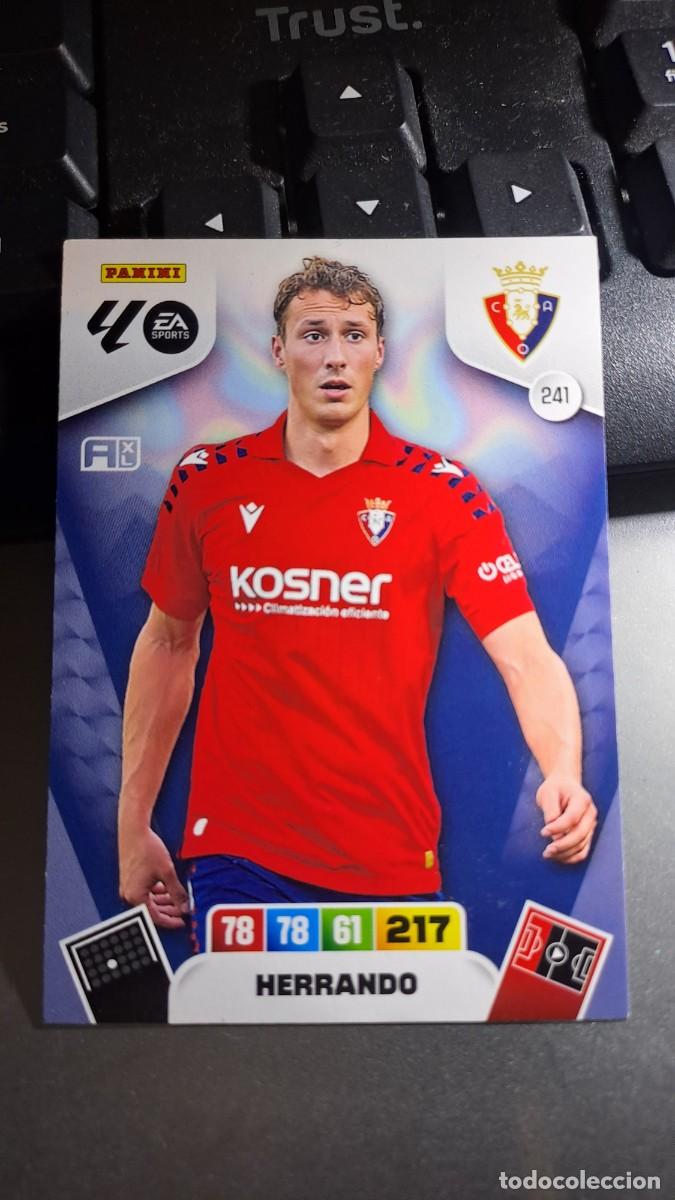 Collectionnisme Cartes &agrave; collectionner anciennes: ADRENALYN XL HERRANDO 241 OSASUNA CROMO LIGA 2025 2026 25 26 PANINI