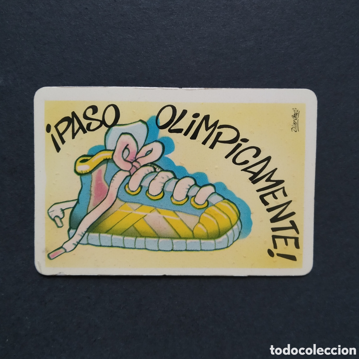 Coleccionismo cromos antiguos: CROMO - &iexcl;PASO OLIMPICAMENTE! - PEGUI-TARJETAS - BOLLYCAO - A&Ntilde;O 1989
