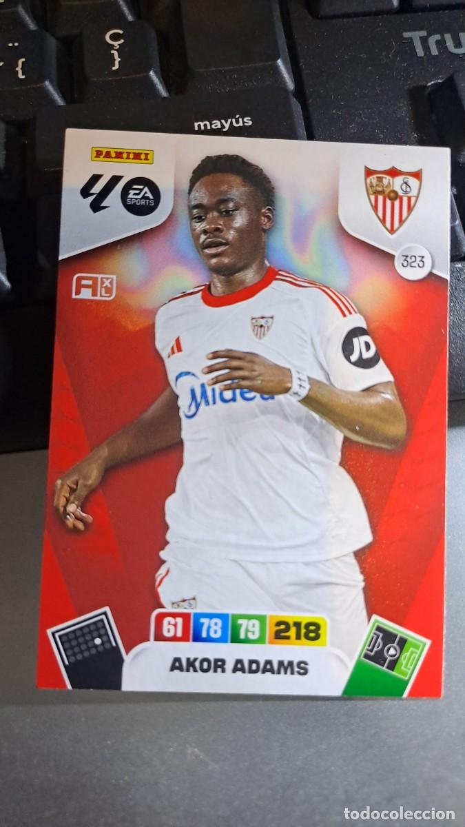Coleccionismo cromos antiguos: ADRENALYN XL AKOR ADAMS 323 SEVILLA CROMO LIGA 2025 2026 25 26 PANINI