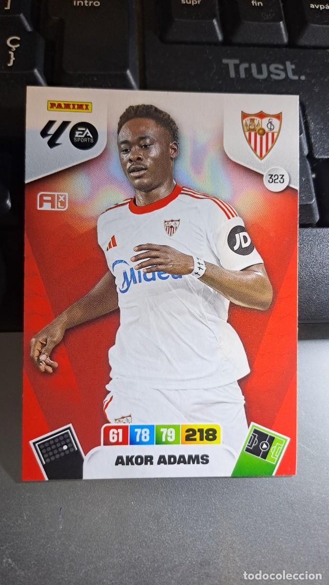 Coleccionismo cromos antiguos: ADRENALYN XL AKOR ADAMS 323 SEVILLA CROMO LIGA 2025 2026 25 26 PANINI