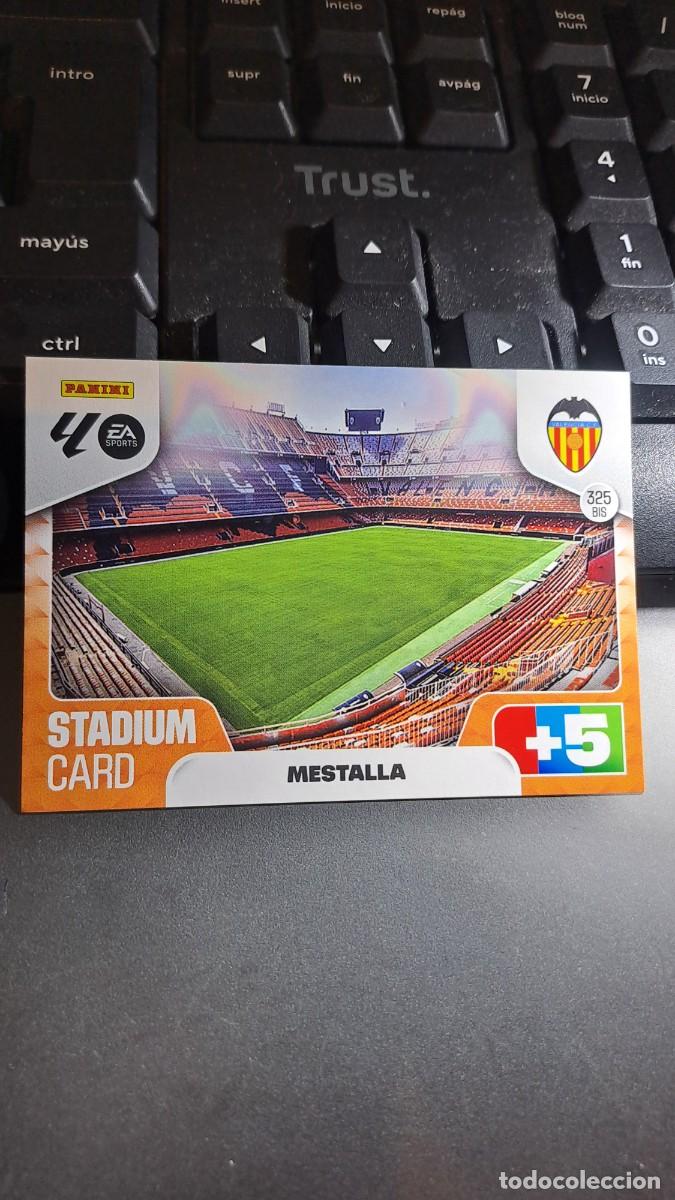 Coleccionismo cromos antiguos: ADRENALYN XL ESTADIO STADIUM MESTALLA 325 BIS VALENCIA CROMO LIGA 2025 2026 25 26 PANINI